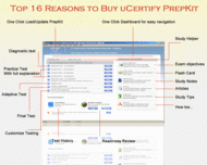 uCertify PrepKit for Microsoft exam 70-306 screenshot